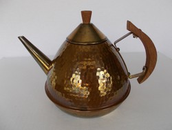 Szép régi Art deco réz teáskanna, kiöntő, szilvia2012 részére