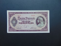 100 pengő 1945 E 151  01  Hajtatlan bankjegy 