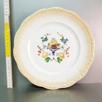 Zsolnay "Éva" virágmintás porcelán tányér (860)