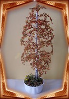 Gyöngyből készített őszi nyírfa GYV02-3-42