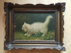 Macska festmény