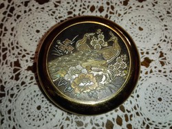 Antik, ősi szamuráj szelence...chokin művészeti stílussal,24 kar.arannyal.