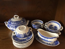 Villeroy & Boch Burgenland kék mintás porcelán leveses készlet eladó