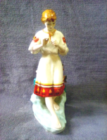 Hatalmas méretű női porcelán szobor     
