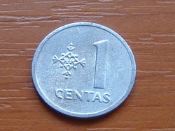 LITVÁNIA 1 CENTAS 1991 ALU. 