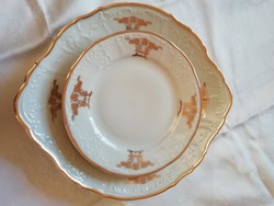 Bernadotte porcelán süteményes tál + ajándékba 2 süteményes tányér 
