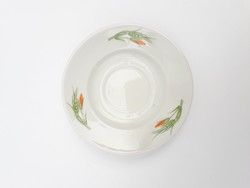 Alföldi retro porcelán csészealj - a pipacs mintás készlet tartozéka - tulipán, bimbó minta