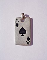 Ace of spades branded pendant