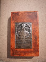 Régi jelzett ezüst plakett Bakonyi Sándor ​Pénzintézeti Sportegyletek Szövetsége 1912 1936