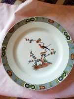 Victoria porcelán tányér, tál, paradicsom madár mintás 