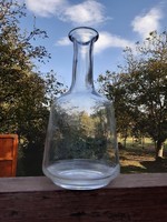 Old blown glass bottle