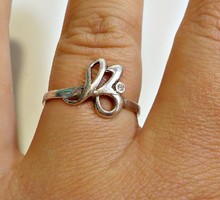 Női ezüst gyűrű 63-as méret