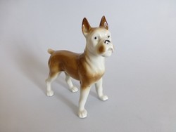 Antik német porcelán boxer kutya