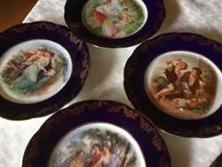 Antique, altwien painting plates, 17.5 cm