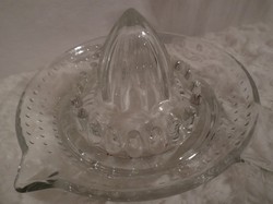 Üveg - citromfacsaró - Osztrák - vastag üveg - retro - sosem használt -13 x 7 cm - hibátlan