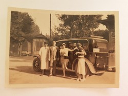 Régi fotó vintage autós fénykép
