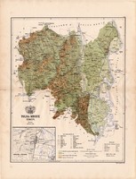 Tolna megye térkép 1886 (4), vármegye, atlasz, Kogutowicz Manó, 42 x 56 cm, Gönczy Pál, Szekszárd