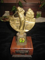 Golf awards, England, 20 cm, bronze and wood