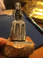 Ezüst izraeli szobor 8 cm-es magasságú