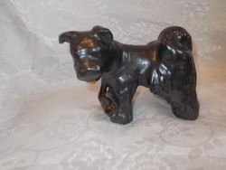 régi bodrogkeresztúri kerámia puli kutya