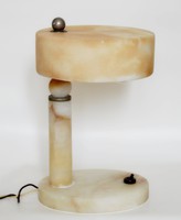 Art Deco márvány asztalai lámpa.