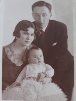Régi fotó vintage családi fénykép 1930 körül