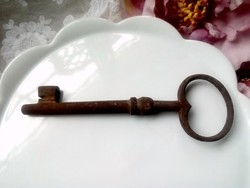 Antik nagy vas kulcs 13 cm