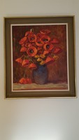 Virág csendélet - Dick svájci festő 