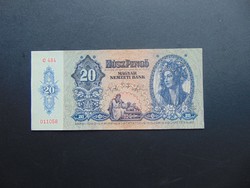 20 pengő 1941 C 484 aUNC ! Hajtatlan bankjegy  
