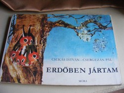 Erdőben jártam leporelló mesekönyv 1981 Csukás-Csergezán