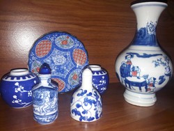 Régi, Kínai porcelánok egyben, 6 darabos