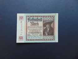 5000 márka 1922 Németország Sorszám előtt csillag  