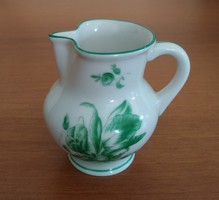 Jelzett, antik herendi (1943), zöld mintás, porcelán mini kancsó, kiöntő, csupor eladó