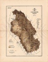 Csík megye térkép 1889 (4), vármegye, atlasz, Kogutowicz, 43 x 56 cm, Csíkszereda, eredeti, Csik