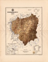 Háromszék megye térkép 1887 (4), vármegye, atlasz, Kogutowicz, Sepsiszentgyörgy, Kézdivásárhely