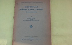 OLCSÓBB !!!  A Honfoglaló Magyar Nemzet Lovairól.   (1906)