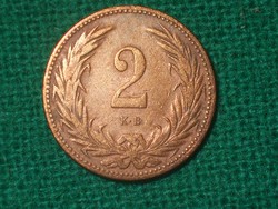 2 Filér 1896 ! Very nice !