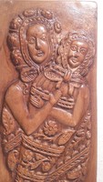Mother with baby, bandage, ceramic, pottery, wall decoration, picture,