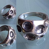 Gyönyörű ezüst gyűrű !!modernista fazon!
