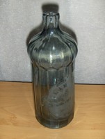 Antik füst színű feliratos szódásüveg 0,7 literes MOLNÁR GÁBOR VÉCS (6)
