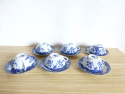 Antik,kínai tojáshéj porcelán teáskészlet