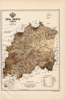 Árva megye térkép 1889 (3), Magyarország, vármegye, régi, atlasz, eredeti, Kogutowicz Manó, Gönczy