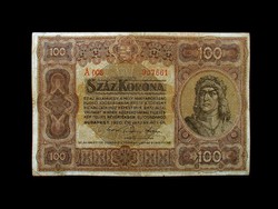 100 KORONA - REMEK TARTÁSBAN - 1920 (nagyalakú sorozat)