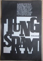 Tungsram plakát 1968-ból, jelzett, So-Ky 68, 29.8 x 44 cm.