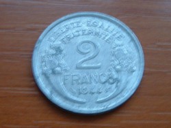 FRANCIA 2 FRANCS FRANK 1944 ALU #