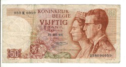 50 frank francs 1966 Belgium