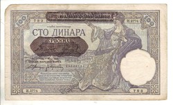 100 dinár 1941 Szerbia
