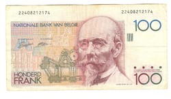 100 frank francs 1989-92 Belgium 2.