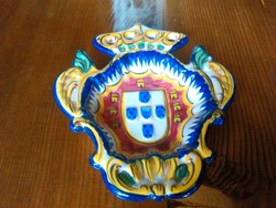 Kerámia kézzel festett Portugál címer