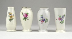0Y455 Hollóházi porcelán ibolya váza 4 darab